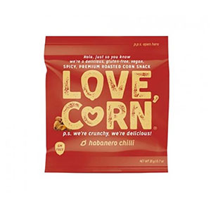 Maïs grillé premium Habanero chilli LOVE CORN x20g  