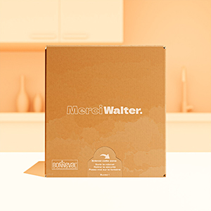 Cube d'eau minérale Terracotta 10L Merci Walter