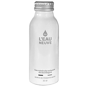 Eau Neuve en bouteille aluminium 33cl x 12