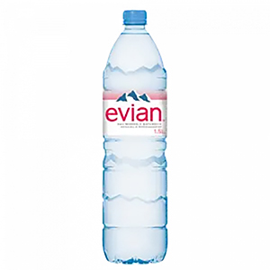 Bouteille d'eau minérale Evian - 1,5 L pas cher