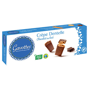 Gavottes CrÃªpe dentelle chocolat au lait 90g x18
