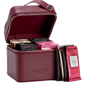 Dammann Valisette en similicuir 32 sachets