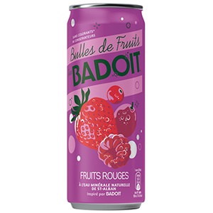 Eau pétillante aromatisée - fruits rouges - Badoit - 33clx24