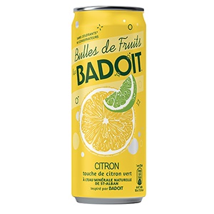 Eau pétillante aromatisée - Badoit - citron - 33clx24
