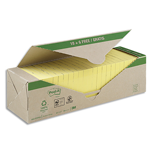 Post-it Jaunes 100 feuilles - POST IT - x 24