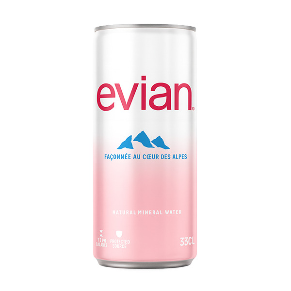 Eau plate - Evian - 33cl x 24 - canette