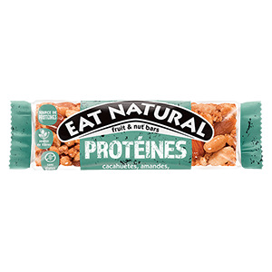 Barres de céréales protéinées au caramel salé - EAT NATURAL - T1 - 40gx12