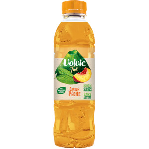 Eau plate aromatisée - VOLVIC THÉ PÊCHE- 50cl x 24 - rPET