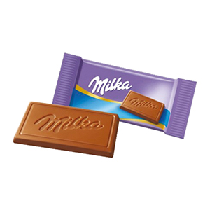 Napolitains Milka en chocolat au lait 4,6g - boîte de 355