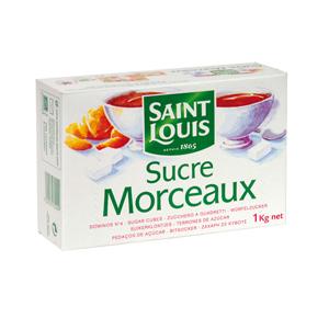 5 paquets de sucre de 1kg morceaux n°4 Saint Louis