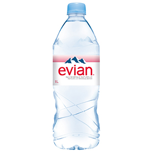 EAU EVIAN - 12 bouteilles de 1 L en verre consigné (consigne de 4