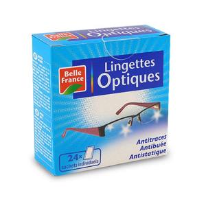 24 lingettes optiques individuelles 