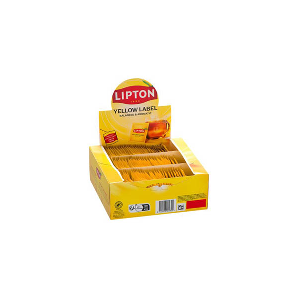 Boite de 100 sachets de thé noir Yellow Label - LIPTON