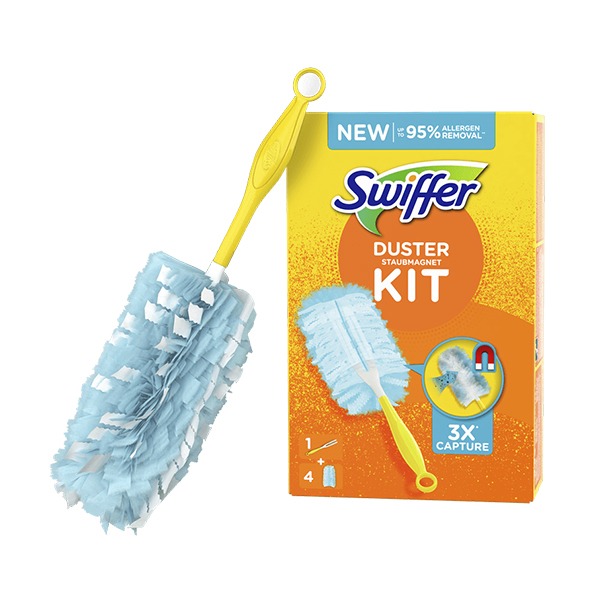 Plumeau Swiffer manche + 4 recharges