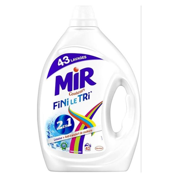 Lessive liquide - MIR - 43 lavages - 1.935L