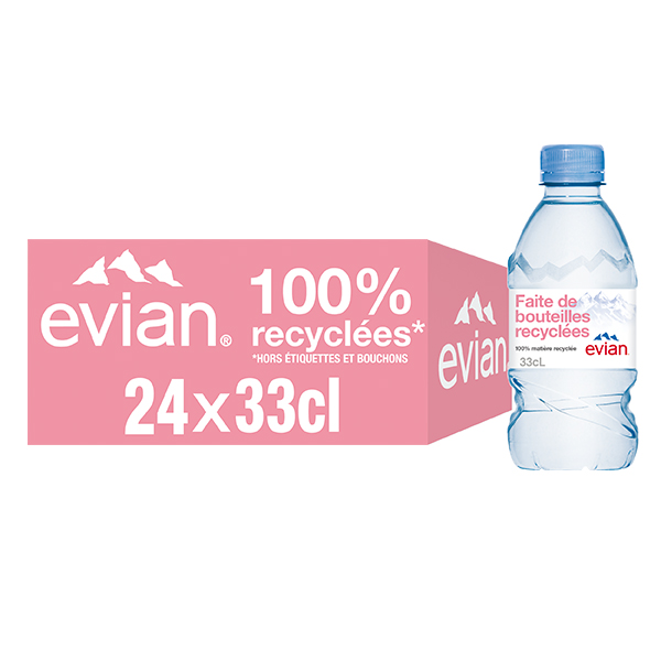EVIAN Eau minérale naturelle bouteille 33cl pas cher 