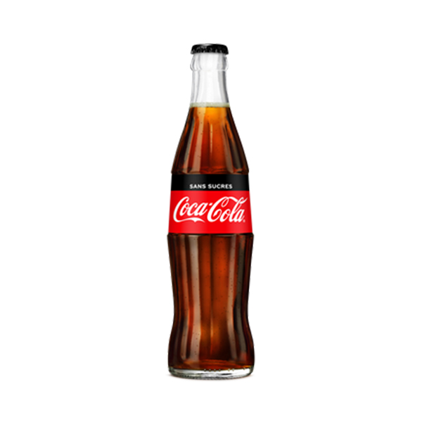 COCA COLA Zero 24 bouteilles de 33 cl en verre consigné (consigne